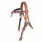 Tabelo Knotted Brow Headstall w/ Beaded Trim