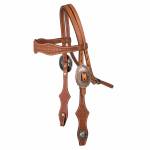 Tabelo Scalloped Brow Headstall with  Tooling