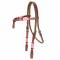 TABELO Cross Over Headstall with Rawhide