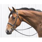 OEQ Mono Crown Hunter Bridle with  Laced Reins